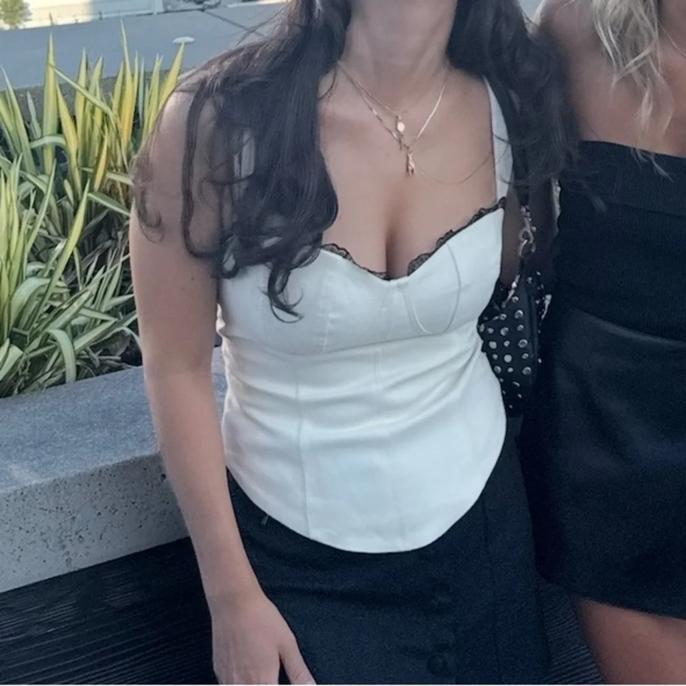 Reformation Alisa Seamed Bustier Top
